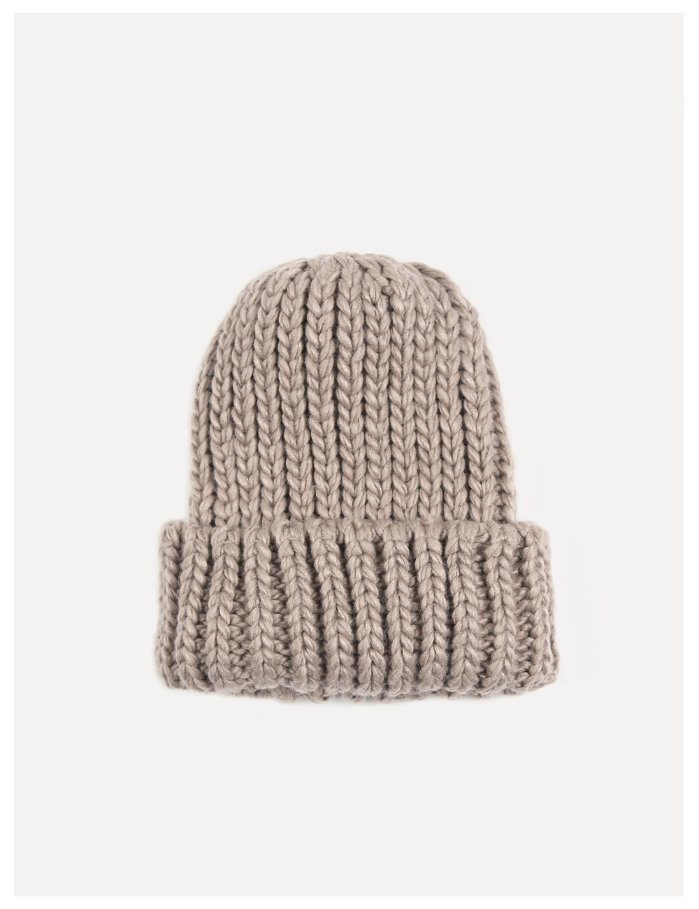 So Heavy knit Hat_Beige