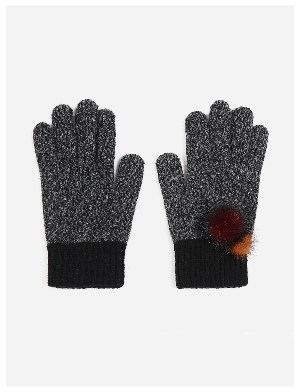 [스마트폰장갑]Lovable mink Gloves_red