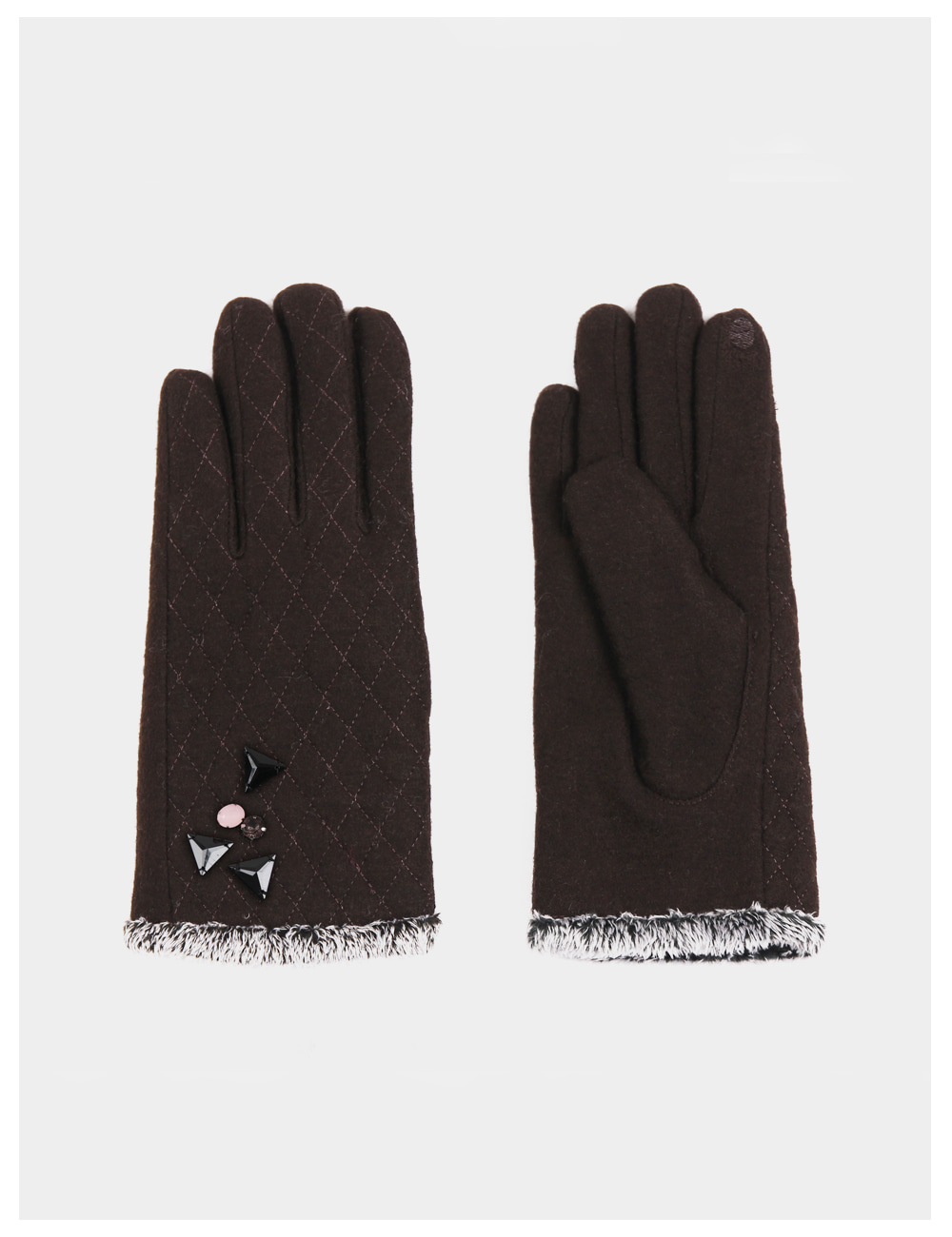 [스마트폰장갑]Stitch on Ash Gloves 울 장갑