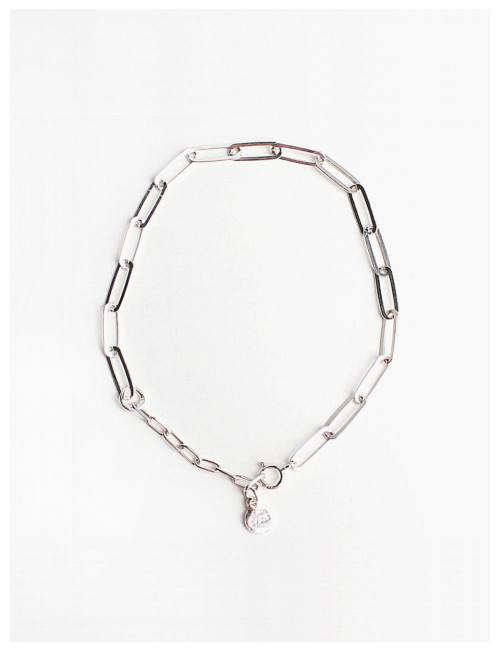 RACOHA silver Clip chain bracelet 라코하 실버 클립체인 심플 팔찌