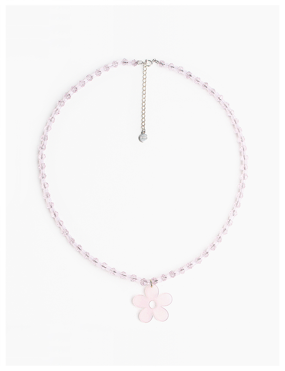 Lovely pink crystal Necklace 러블리 핑크 크리스탈 목걸이