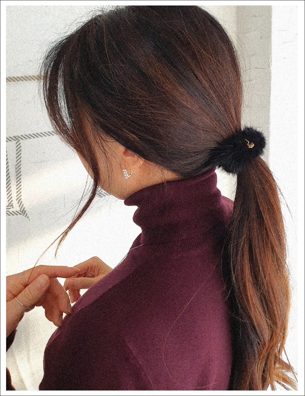 Cute mink Hair String 큐트 밍크 머리끈